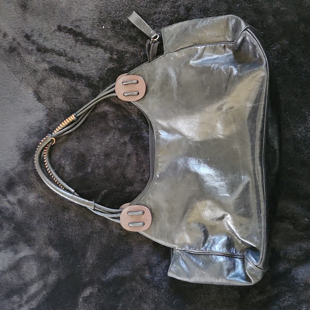 Bill blass vintage leather handbag